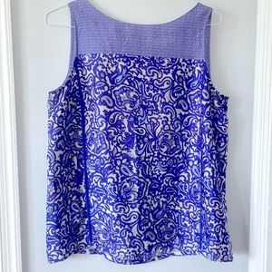 Loft Sleeveless Paisley Print Top
